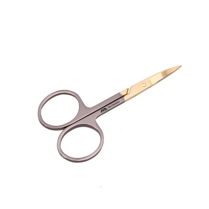 Multifunctional German Stainless Steel Cuticle Scissors Eyebrow Scissors With Curved and Sharp Blades Durable Beauty Scissors