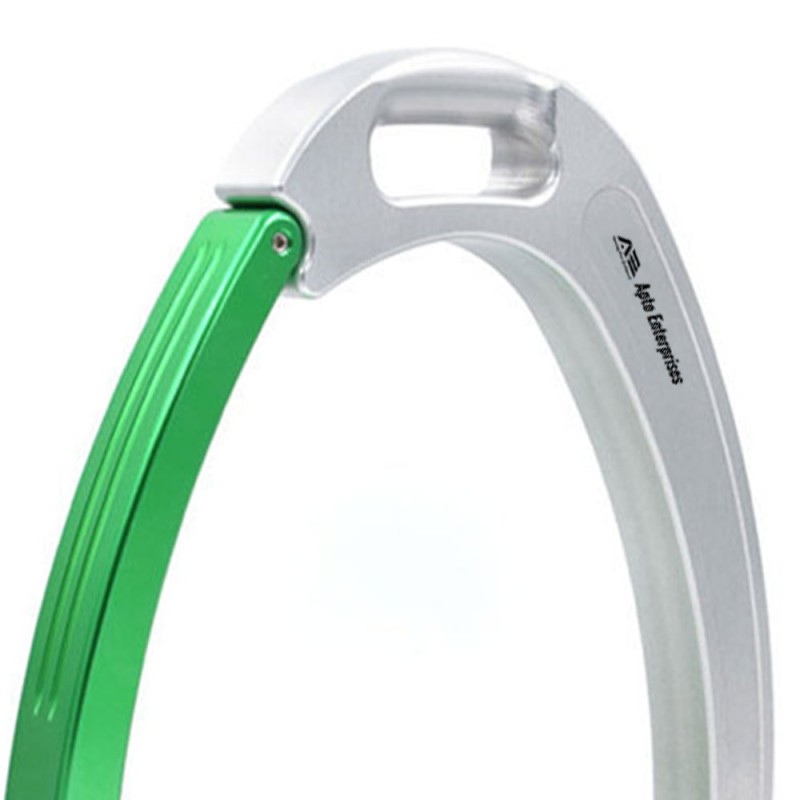 Tech Stirrups Safety Venice Sloped 12 X 6.5cm Durable Green and White Horse Riding Stirrups Premium Lightweight Equestrian