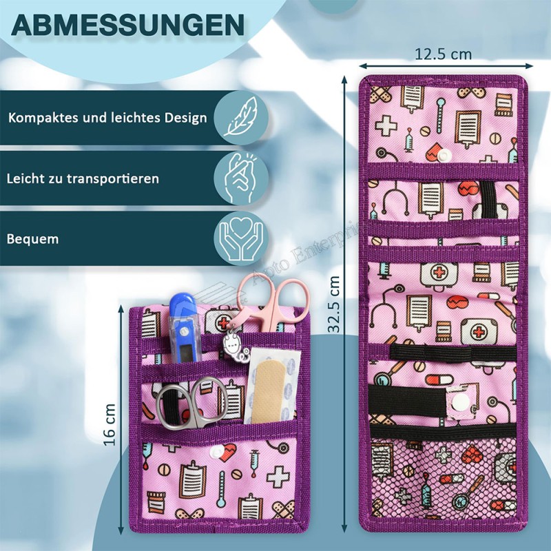 Doctor Nurse Pen Pouch Inserted Holder Bag Pocket Pen Protector Doctor Chest Pocket Small Tool Practical Storage Bag