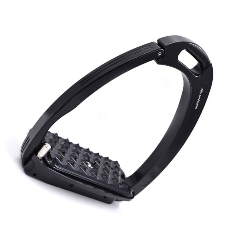 Stainless Steel Horse Stirrups Black Color High-quality Equestrian Stirrups English Riding Durable & Rust-resistant Horse Riding