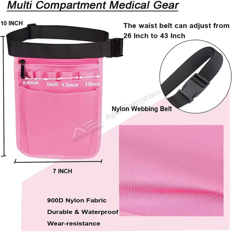 Nursing Fanny Pack Extra Roomy 9 Pockets for Nurses, Vet Tech Hip Pack Tool Pack Nurse Utility Bag
