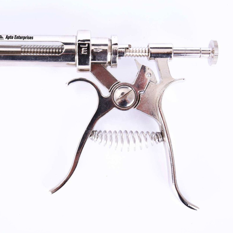 High-quality 50ml And 30ml Veterinary Automatic Metal Syringe Durable Reusable Injector For Livestock And Poultry Vaccination