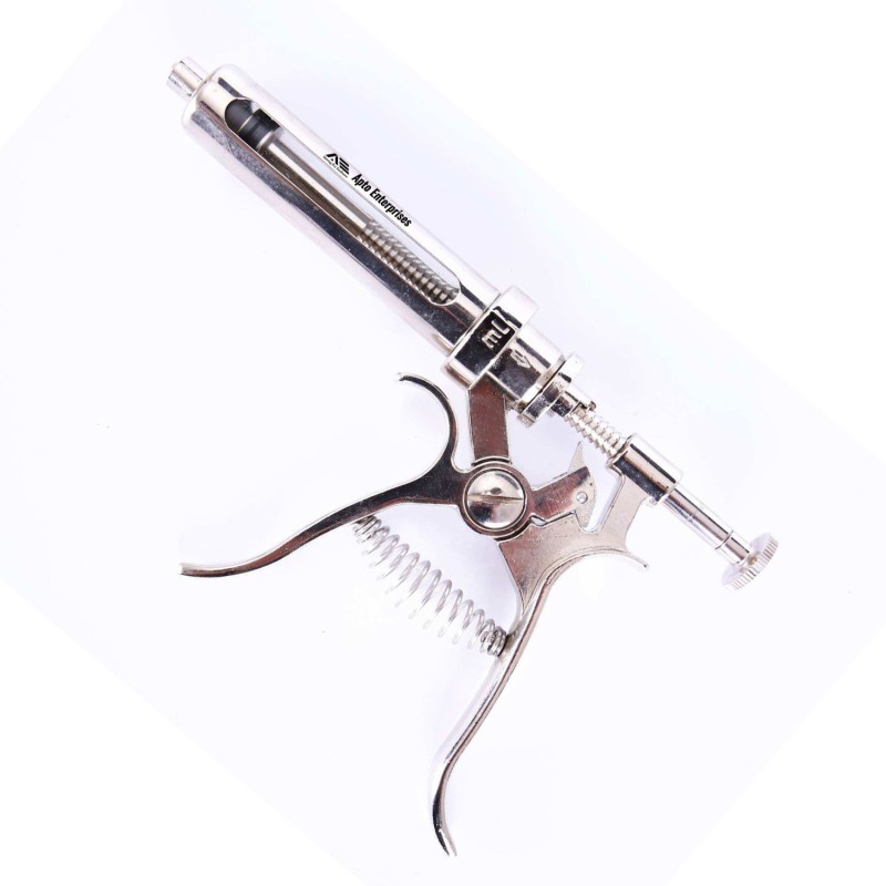 High-quality 50ml And 30ml Veterinary Automatic Metal Syringe Durable Reusable Injector For Livestock And Poultry Vaccination