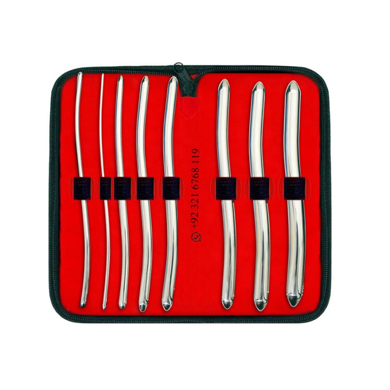 Top Quality  Hegar Uterine Dilators Set of 8 Dilators 3-4 mm to 17-18mm German Stainless Steel Gynecology Instruments