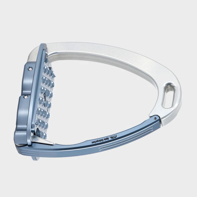 Tech Stirrups Safety Horse Riding Stirrups 12x6.5cm Lightweight Aluminum Equestrian Stirrups with Shiny Finish Shock-Absorbing