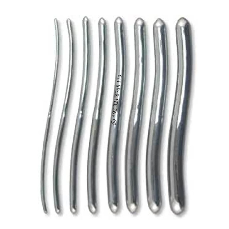 Top Quality  Hegar Uterine Dilators Set of 8 Dilators 3-4 mm to 17-18mm German Stainless Steel Gynecology Instruments