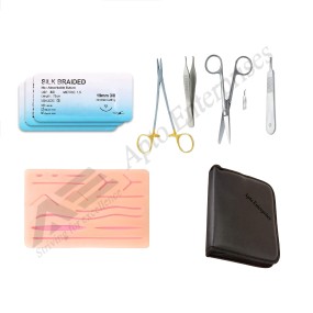 Surgical Practice Kit Made of Stainless Steel and Silicone for Medical Students and Professional Doctor by Apto Enterprises