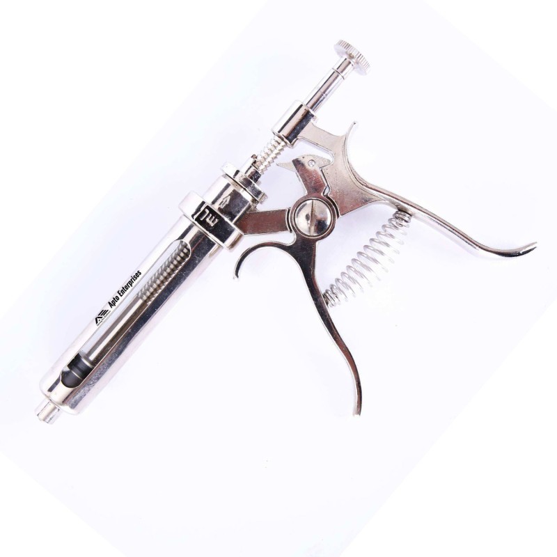 High-quality 50ml And 30ml Veterinary Automatic Metal Syringe Durable Reusable Injector For Livestock And Poultry Vaccination