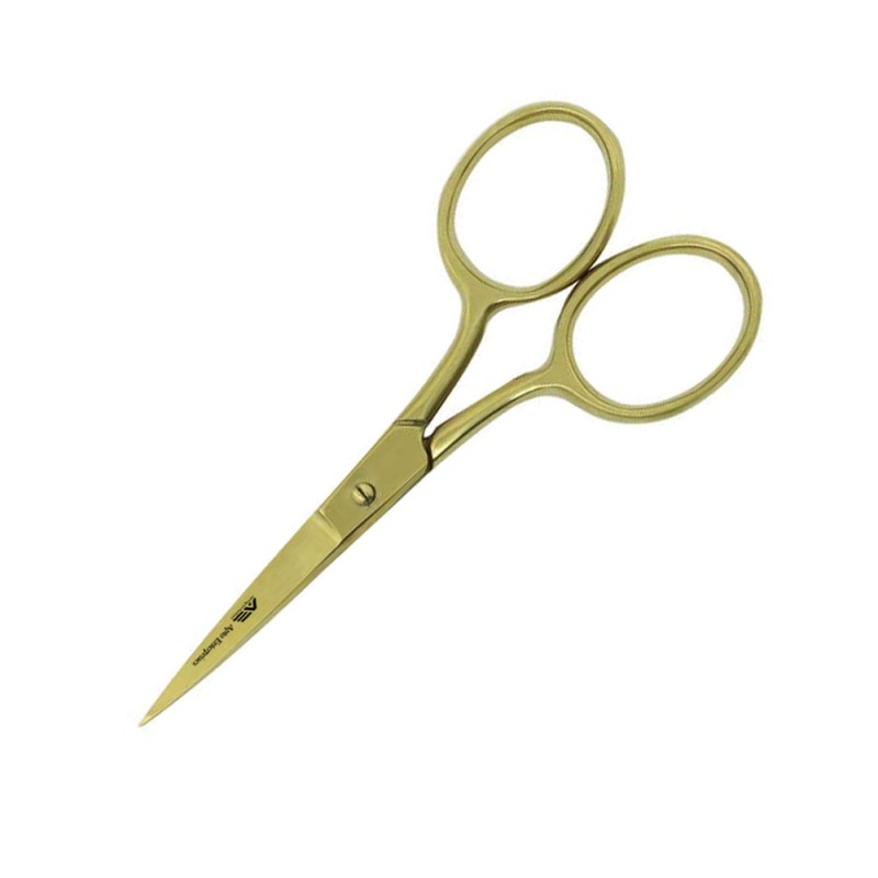 Professional Nail & Cuticle Scissors Super Sharp Extra Fine Stainless Steel Blades for Beard Eyebrow Trimming-Makeup Scissors