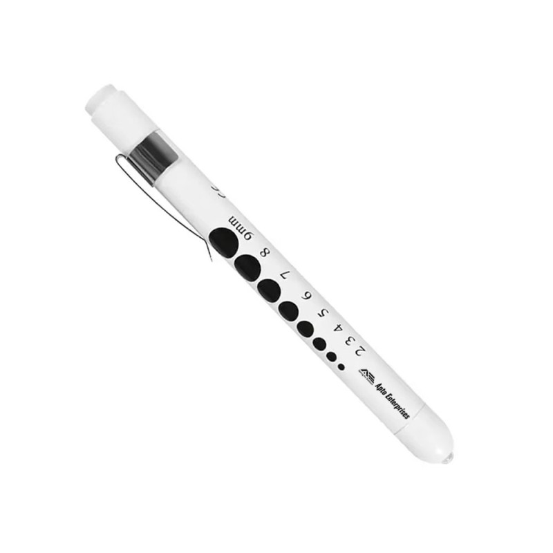 White LED Medical Penlight for Doctors and Nurses Hospital-Grade Inspection Flashlight with Pupil Gauge Pen Light Torch