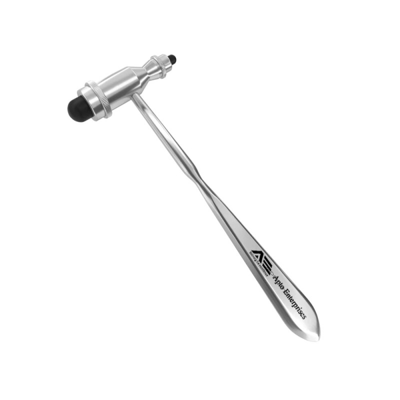 Tendon Reflex Hammer for Surgical Room Doctor Hand Tools Made of Plastic and Silicon by Apto Enterprises