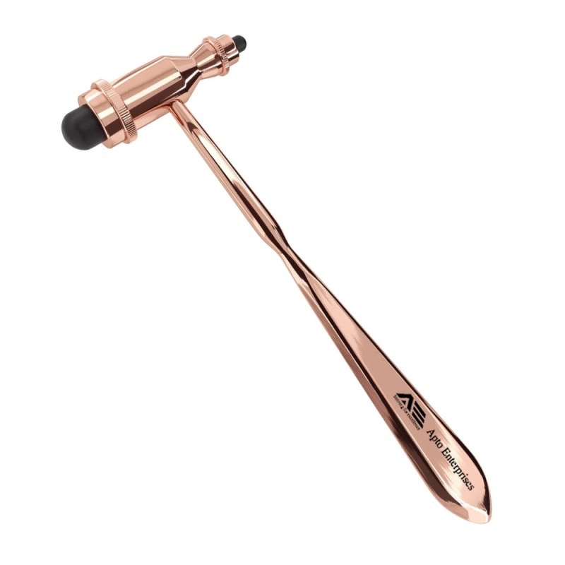 Tendon Reflex Hammer for Surgical Room Doctor Hand Tools Made of Plastic and Silicon by Apto Enterprises