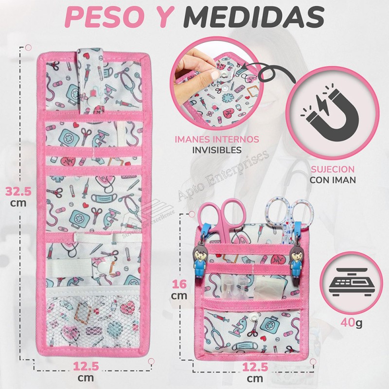 Nurse Fanny Pack Stethoscope Tape Bandage Scissor Holder Woman Waist Belt Organizer Bag for Medical Tool Professional Pouch