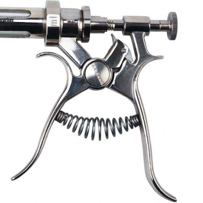 Automatic Veterinary Syringe In Stainless Steel Available In All Sizes Qualities & Types Durable Reusable Injector For Livestock