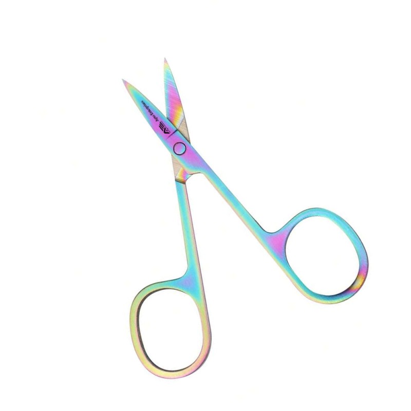 Professional Nail & Cuticle Scissors Super Sharp Extra Fine Stainless Steel Blades for Beard Eyebrow Trimming-Makeup Scissors