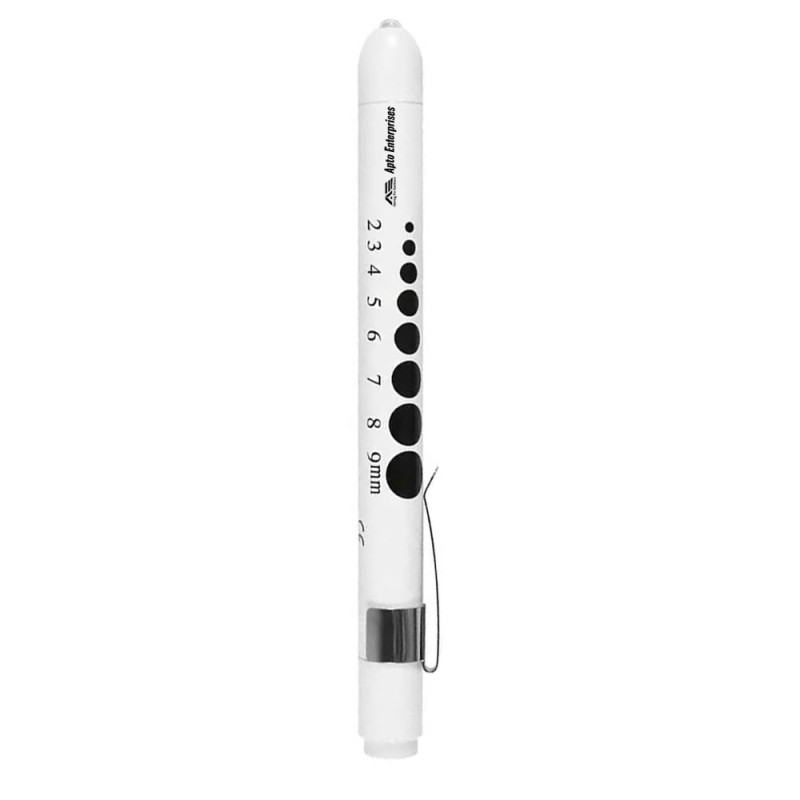 White LED Medical Penlight for Doctors and Nurses Hospital-Grade Inspection Flashlight with Pupil Gauge Pen Light Torch