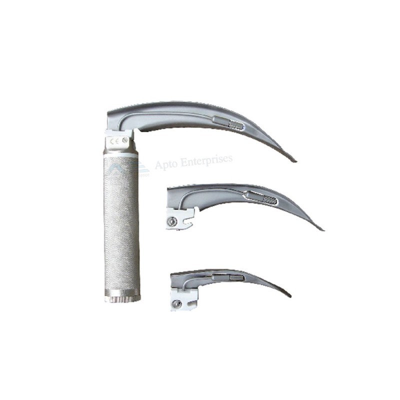 Anesthesia LED Light Conventional Laryngoscope 4 Blades Set With 1 Handles 4 Macintosh 4 Miller Blades Sets