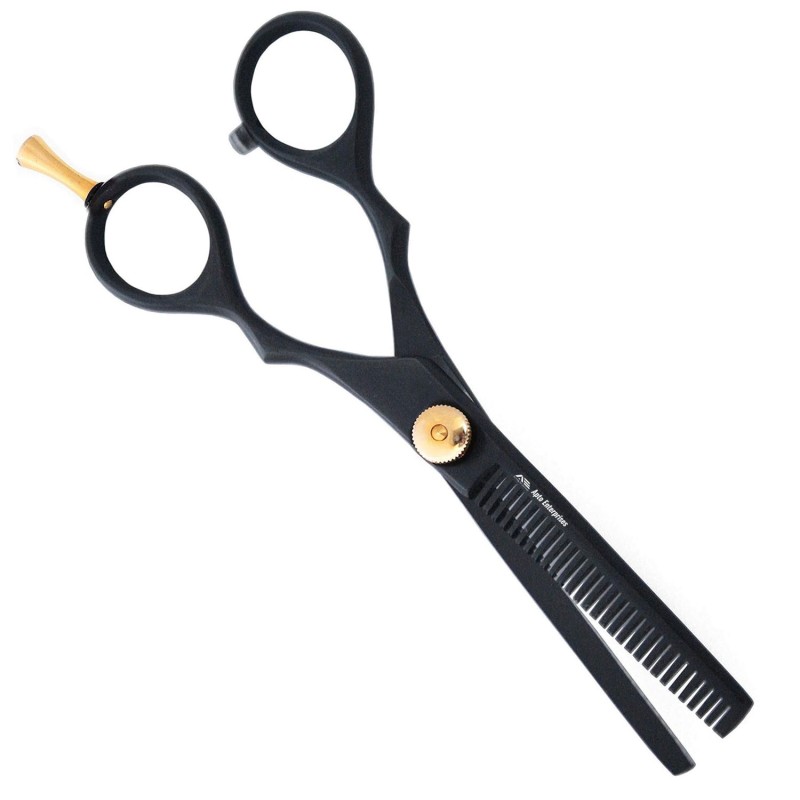 Barber Hair Thinning Shears Professional Hair Thinning Scissors Black Hairdressing Thinning Scissors for All Hair Type Black