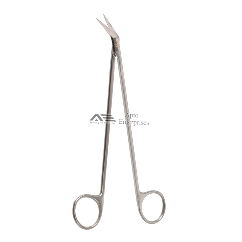 HOT SALE De-Bakey Dissecting Vascular TC Inserts Tip Angled Scissors Custom Made Dissecting Vascular Medic Instruments