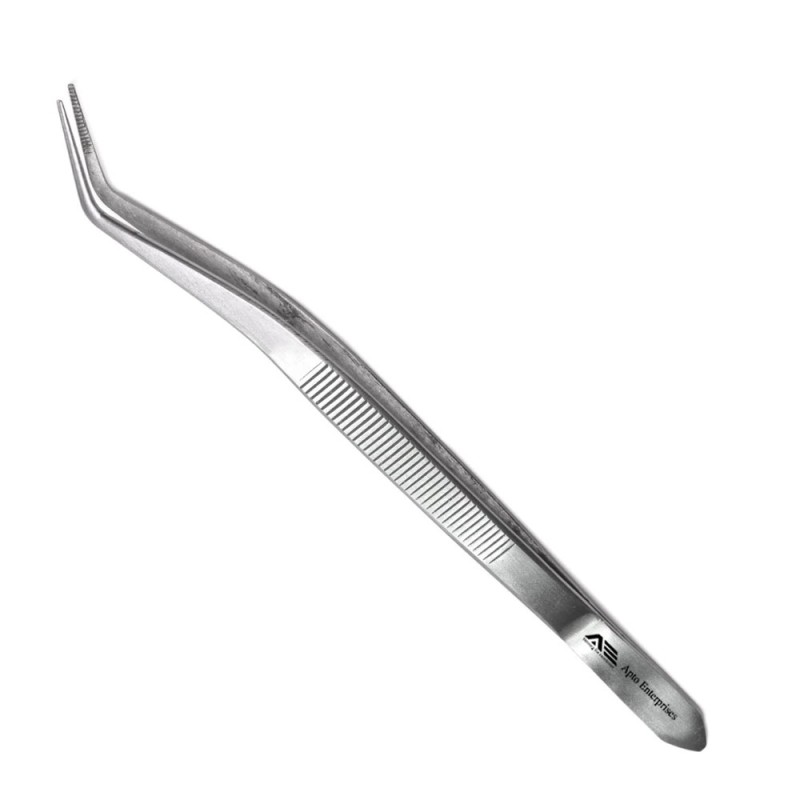 High Quality Stainless Steel Tissue Forceps Dental Tweezers Hot Selling Tissue Forceps Dressing Pliers Dental Tweezers