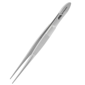 McIndoe 150mm Manual Dissecting Forceps Tweezers Stainless Steel Clip Dressing Forceps for Lab Use Plastic Material