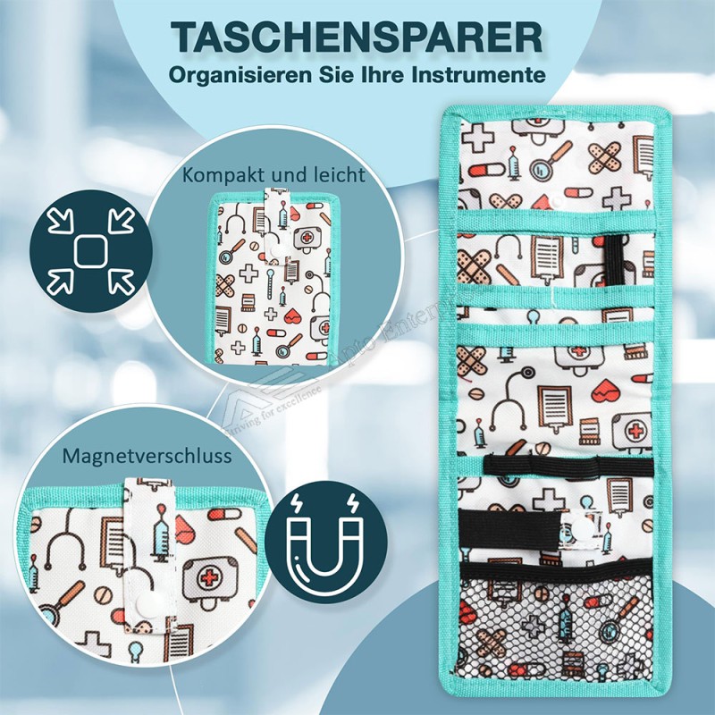 Nurse Pocket Organizer Doctor Pen Pouch Medical Nurse Accessories Tools Case Medical Care Kit by Apto Interprises