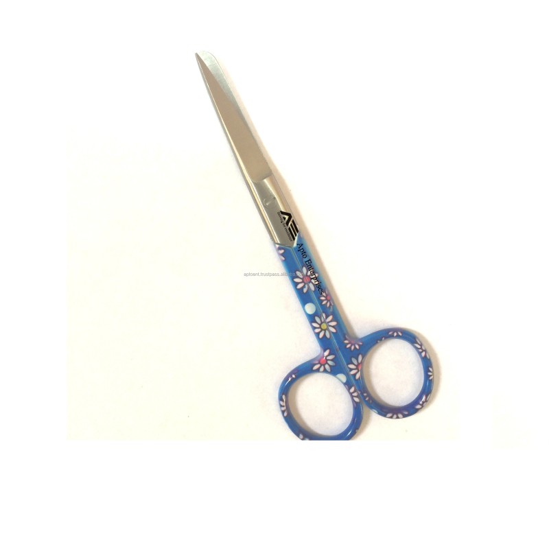 Color Full Ring Hand Trauma Shear Heavy Duty Medical Strong Blade Black Coated Nursing Scissor for Sale