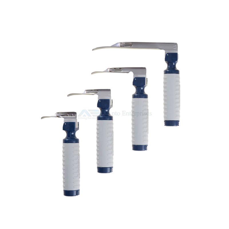 Miller Fiber Optic Laryngoscope Set Fiber Optic Miller Laryngoscope 4 Blades Set Custom Size Made  Optic Miller Laryngoscope