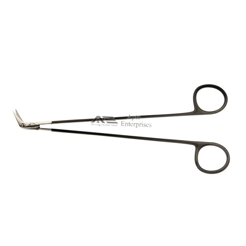 HOT SALE De-Bakey Dissecting Vascular TC Inserts Tip Angled Scissors Custom Made Dissecting Vascular Medic Instruments