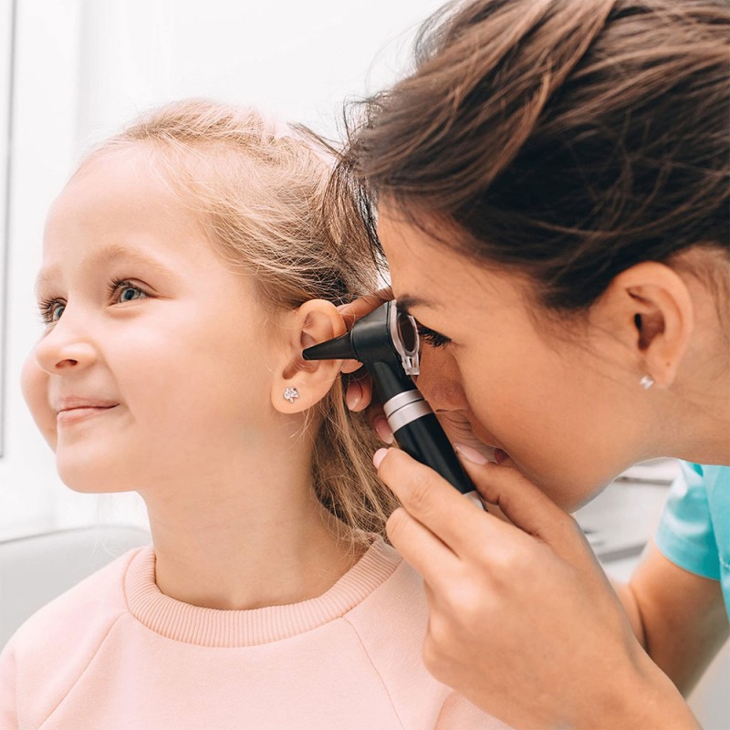 Fiber Optic Medical Diagnostic Tool Ear Eye Medic Instruments Mini Otoscope Customizable Color Manual Power Source