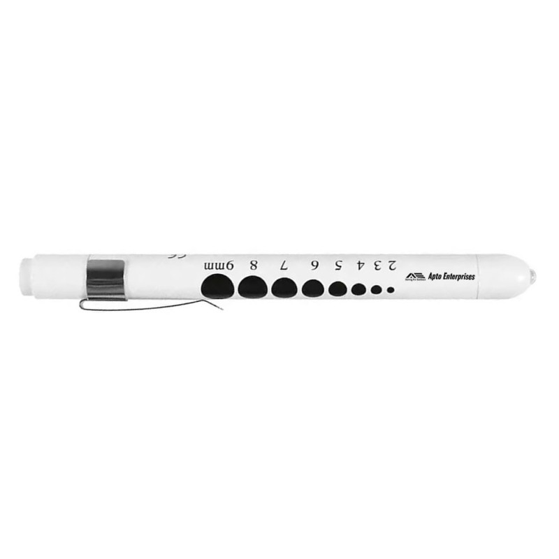 White LED Medical Penlight for Doctors and Nurses Hospital-Grade Inspection Flashlight with Pupil Gauge Pen Light Torch