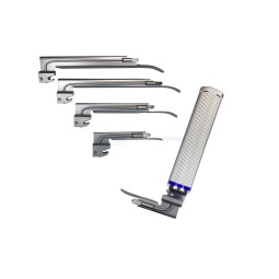 Anesthesia LED Light Conventional Laryngoscope 4 Blades Set With 1 Handles 4 Macintosh 4 Miller Blades Sets