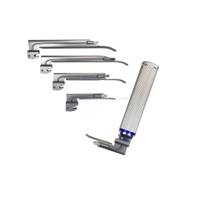 Anesthesia LED Light Conventional Laryngoscope 4 Blades Set With 1 Handles 4 Macintosh 4 Miller Blades Sets
