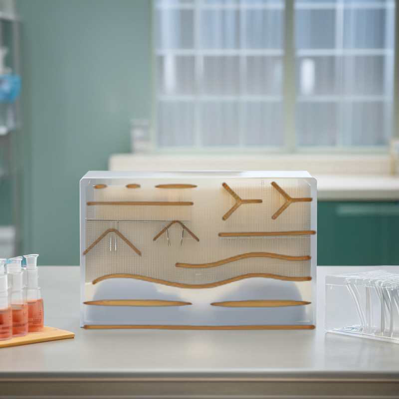 Suturing Pad for Doctor and Medical Students  with Vertical and Horizontal Mesh Layer for Different Suture Technique