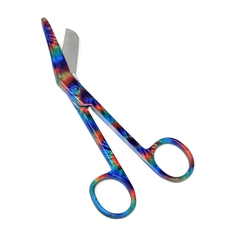 Lister Stainless Steel Bandage Scissors with Flowerpattern and with Protective Tip Easy to Use