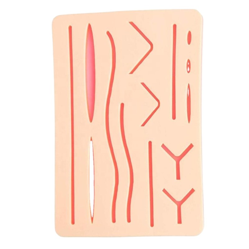 Large Silicone Suture Pad With Wounds for Nurse Training Use  Suture Training Pad Suturing Pad Medical Science