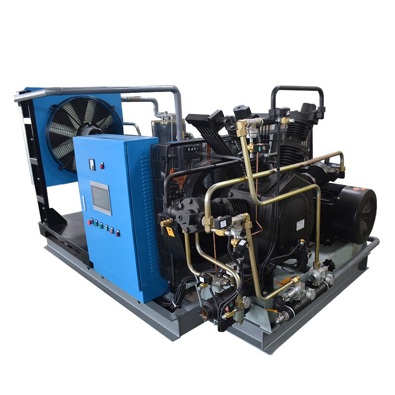 Booster Compressor Factory - OEM Industrial Oil-Free High Pressure 30-350bar Reciprocating Booster Motor