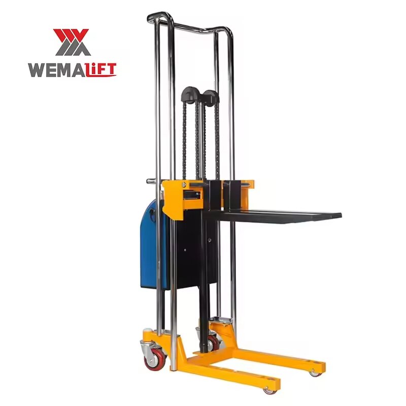 Pallet Stacker Manufacturer - Space Saver Compact Electric Semi Automatic Stacker
