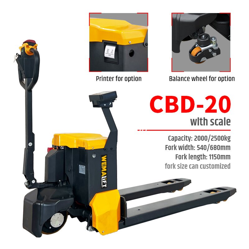 Pallet Truck Manufacturer - 2000kg Hand Pallet Truck with Weighing Scale