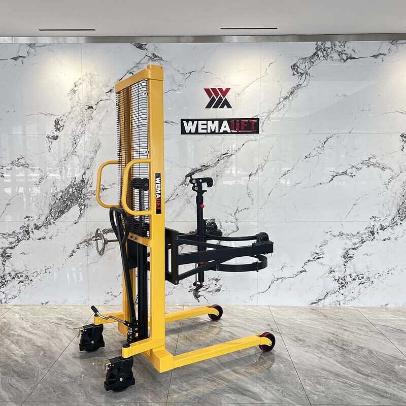Drum Loader Manufacturer - 350kg 1000mm Movable Manual Hydraulic Drum Lifter