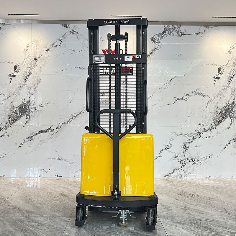 Electric Stacker Manufacturer - Vertical Drive Motor Full Electric Stand On Forklift