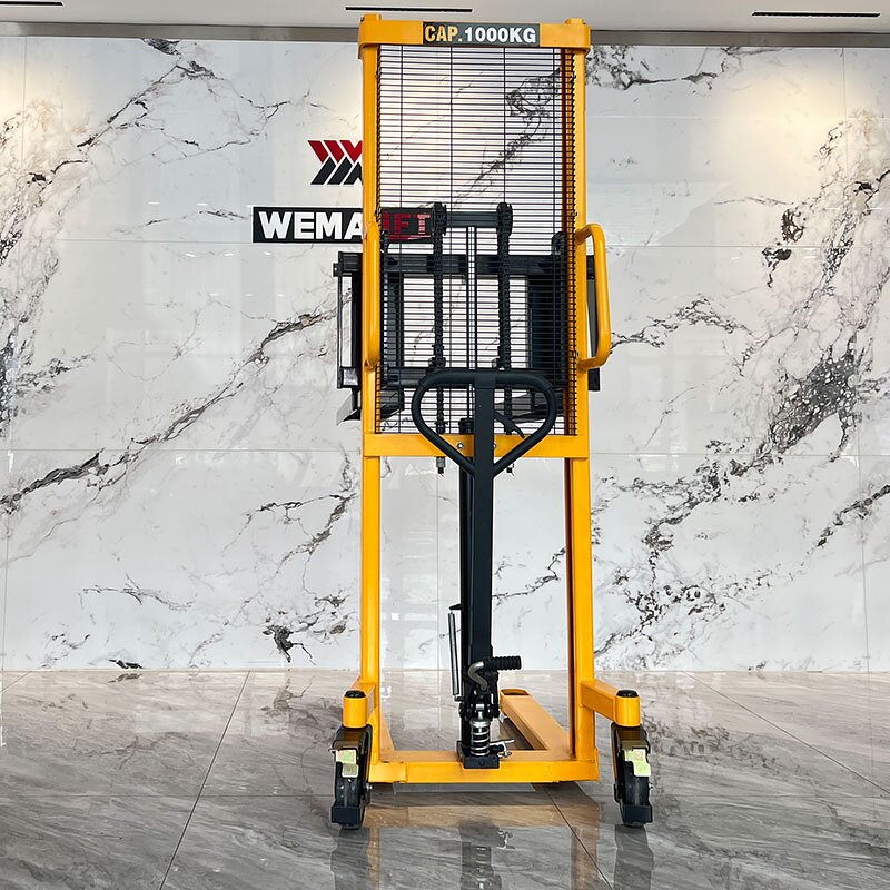 Stacker Manufacturer - Economical Mini Fork Lift Hand Winch Stacker