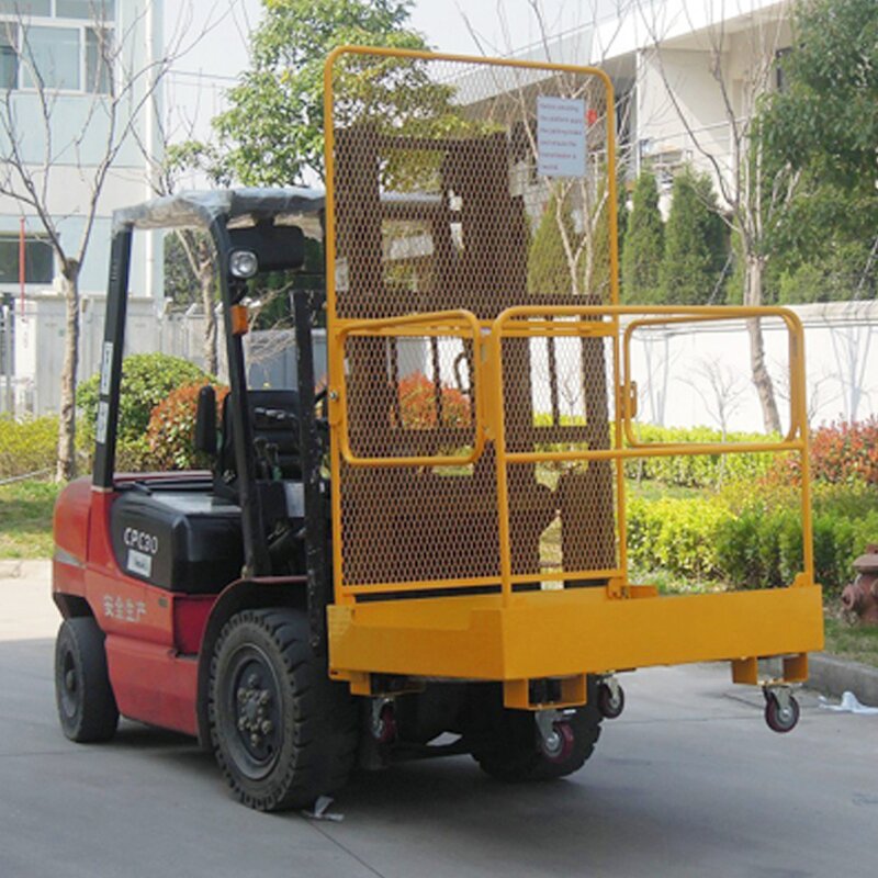 Work Platform Manufacturer - Forklift Safety Cage Basket for Man Lifting