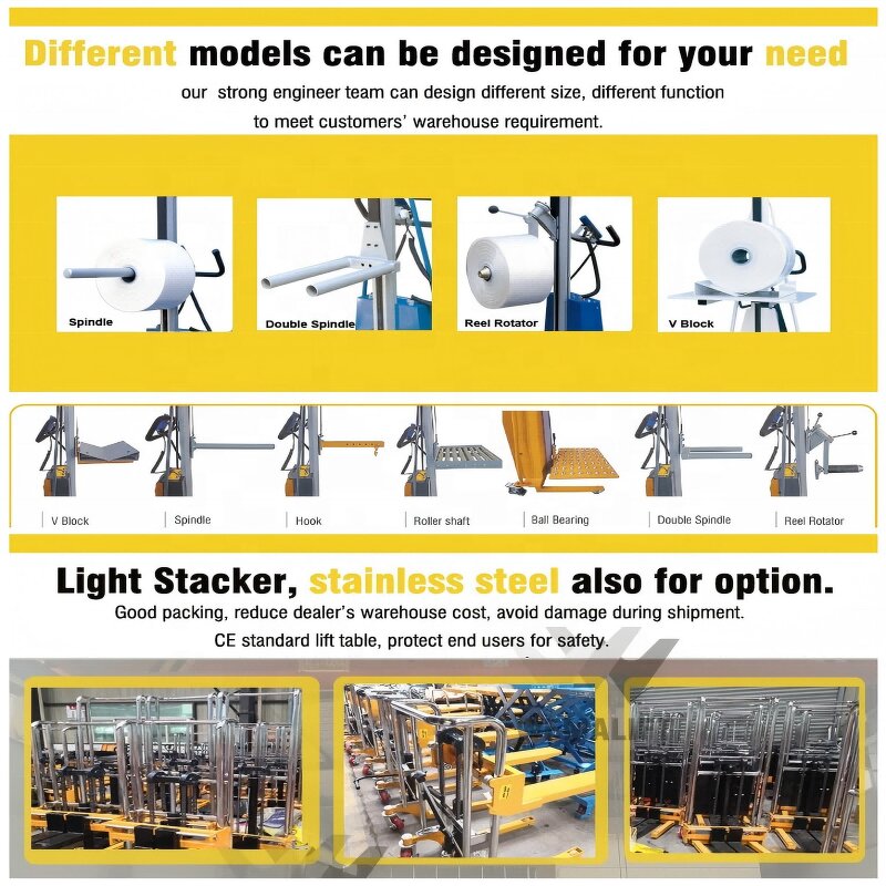 Roll Handling Cart Manufacturer - Multiple Pockets Material Transport Cart