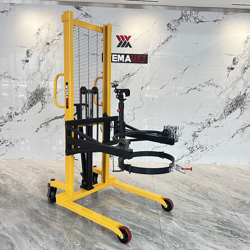 Drum Loader Manufacturer - 350kg 1000mm Movable Manual Hydraulic Drum Lifter