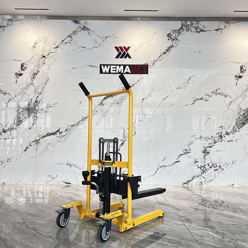 Pallet Stacker Manufacturer - New 500kg Manual Hand Hydraulic Roller Lifter