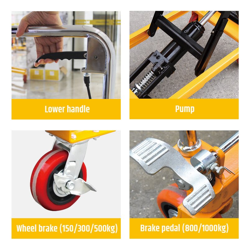 Lift Table Manufacturer - Quick Ship 100kg Manual Mobile Loading Lift Table