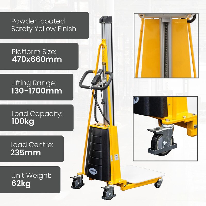 Pallet Stacker Manufacturer - Battery Electric Portable Forklift Manual Stacker