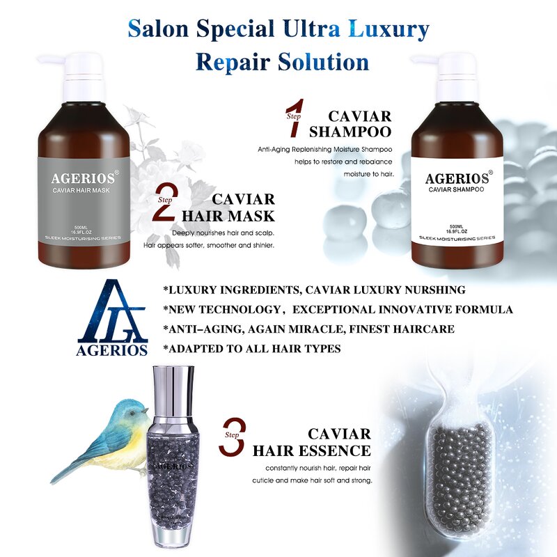 Anti-Dandruff Caviar Shampoo Supplier - Oil-Control Fluffy