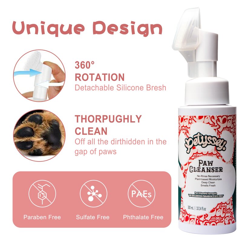 Dog Paw Cleaner Manufacturer - No-Rinse Waterless Lotion